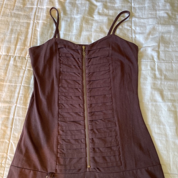 *NWT* NOMADS HEMP WEAR Brown Organic Cotton Dress with Zipper Front size Large - Picture 3 of 7